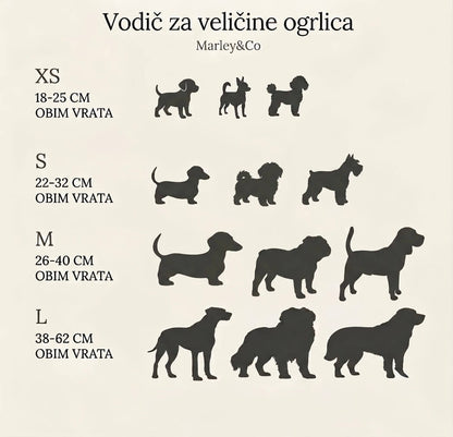 Vodič za veličine ogrlica Marley&co