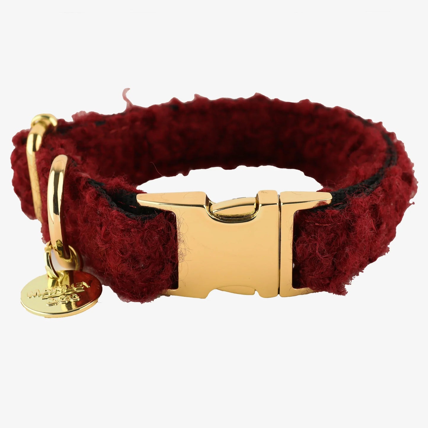 Marley & Co Merlot mekana bukle teddy ogrlica za pse sa zlatnom kopčom