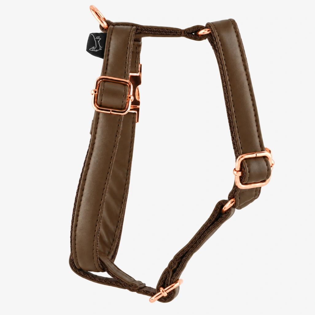Marley and Co am od veganske kože sa rosegold metalima Chestnut am za pse